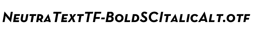 NeutraTextTF-BoldSCItalicAlt