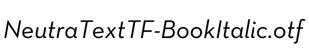 NeutraTextTF-BookItalic