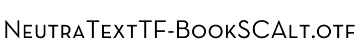 NeutraTextTF-BookSCAlt