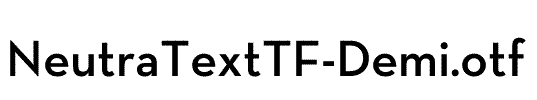 NeutraTextTF-Demi