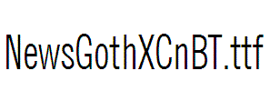 NewsGothXCnBT