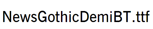 NewsGothicDemiBT