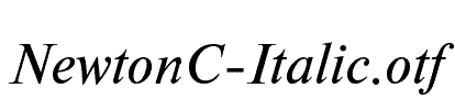 NewtonC-Italic