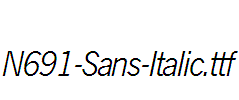N691-Sans-Italic