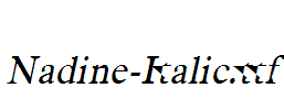Nadine-Italic