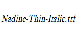 Nadine-Thin-Italic