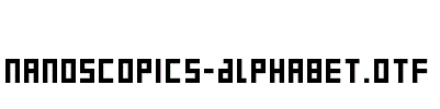 Nanoscopics-Alphabet