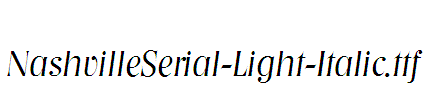 NashvilleSerial-Light-Italic