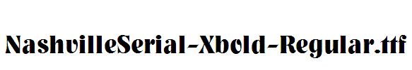 NashvilleSerial-Xbold-Regular