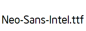 Neo-Sans-Intel