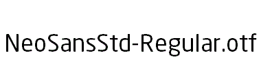 NeoSansStd-Regular