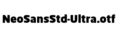NeoSansStd-Ultra