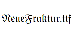 NeueFraktur