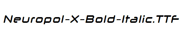 Neuropol-X-Bold-Italic