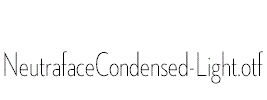 NeutrafaceCondensed-Light