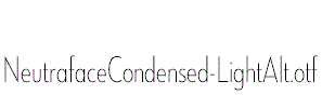 NeutrafaceCondensed-LightAlt