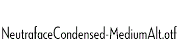 NeutrafaceCondensed-MediumAlt