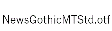 NewsGothicMTStd