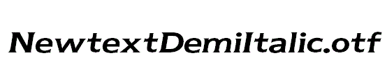 NewtextDemiItalic