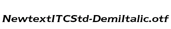NewtextITCStd-DemiItalic