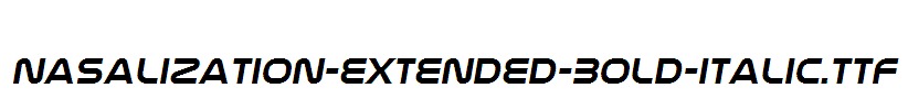 Nasalization-Extended-Bold-Italic