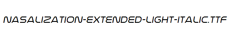 Nasalization-Extended-Light-Italic