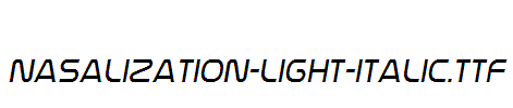 Nasalization-Light-Italic