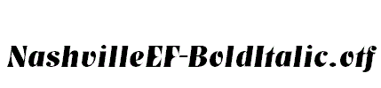 NashvilleEF-BoldItalic