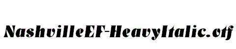 NashvilleEF-HeavyItalic