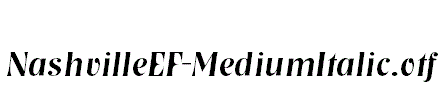 NashvilleEF-MediumItalic