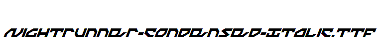 Nightrunner-Condensed-Italic