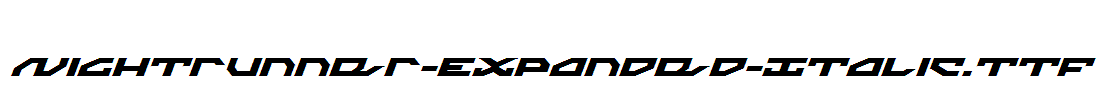 Nightrunner-Expanded-Italic