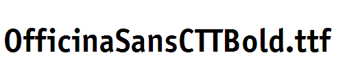 OfficinaSansCTTBold