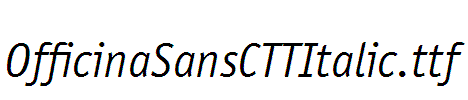 OfficinaSansCTTItalic