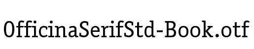 OfficinaSerifStd-Book