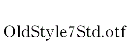 OldStyle7Std