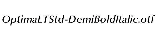 OptimaLTStd-DemiBoldItalic
