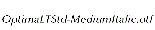 OptimaLTStd-MediumItalic