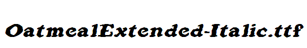 OatmealExtended-Italic