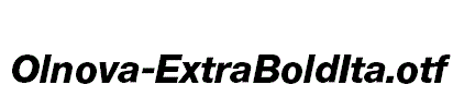 Olnova-ExtraBoldIta