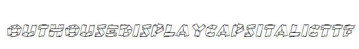 OutHouseDisplayCaps-Italic
