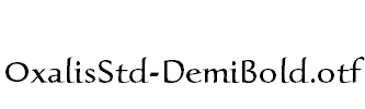 OxalisStd-DemiBold