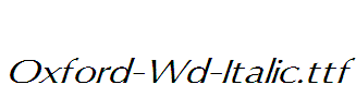 Oxford-Wd-Italic