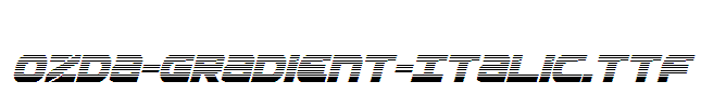Ozda-Gradient-Italic