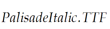 PalisadeItalic