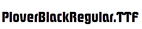 PloverBlackRegular