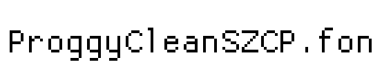 ProggyCleanSZCP
