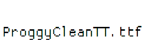 ProggyCleanTT