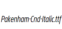 Pakenham-Cnd-Italic