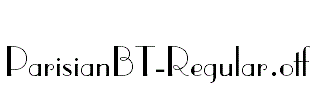 ParisianBT-Regular
